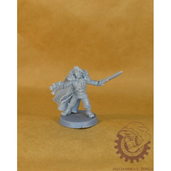 Commissar with power sword and bolt pistol