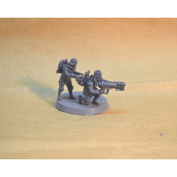 Death Korps of Krieg Engineers with Mole Launcher